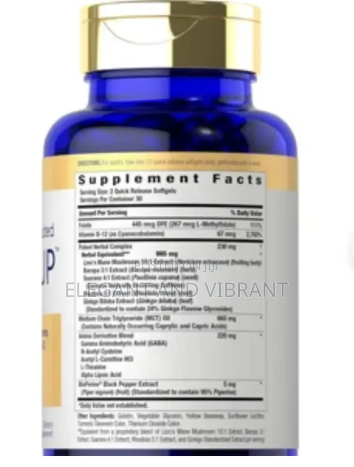 BrIn Up With L-Theatine, Bucopa and Vitamin B12 to Recharge Memory
