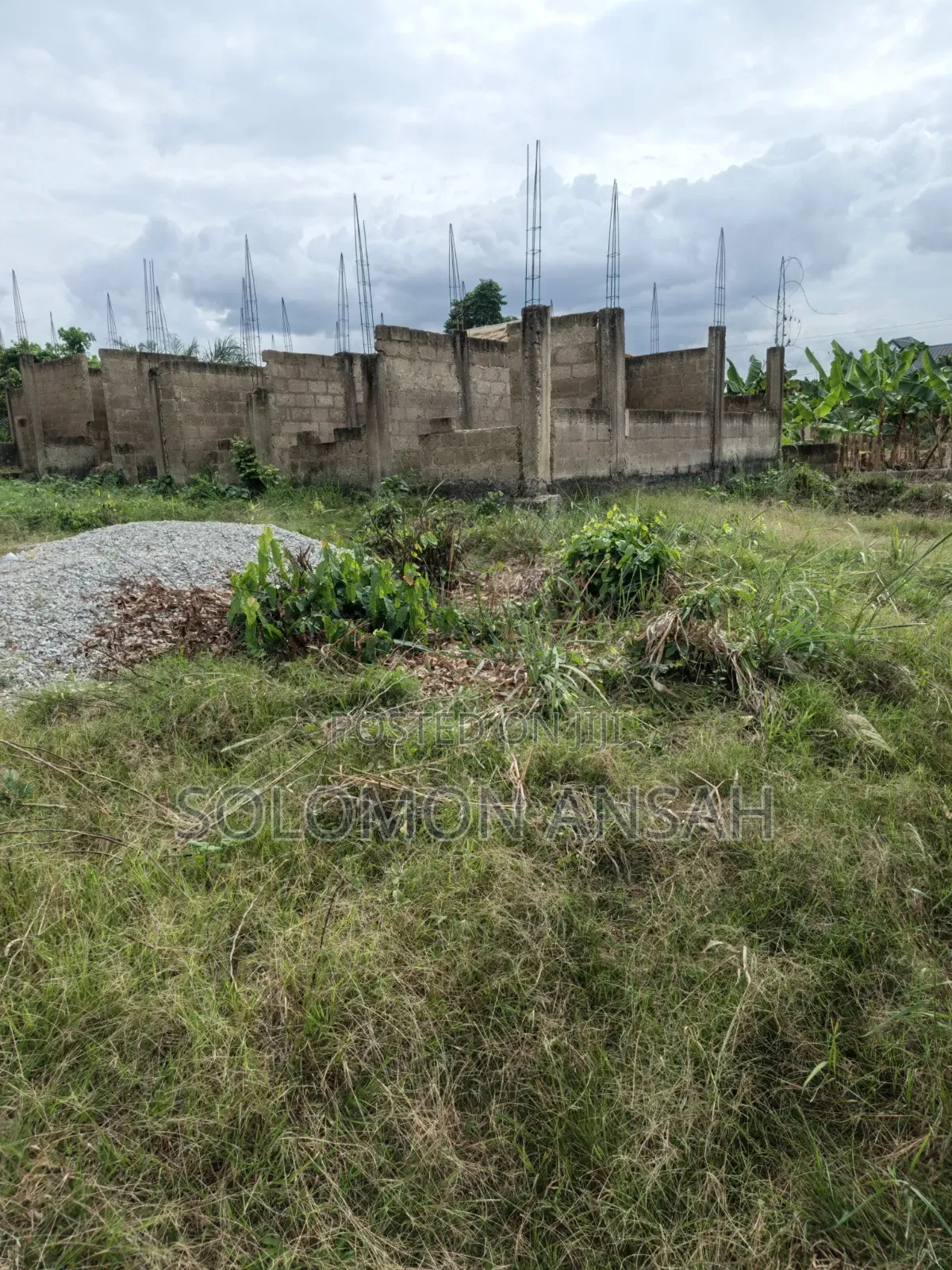 Two Plot With Proposed Guest House Structure  for Sale at Abuontem