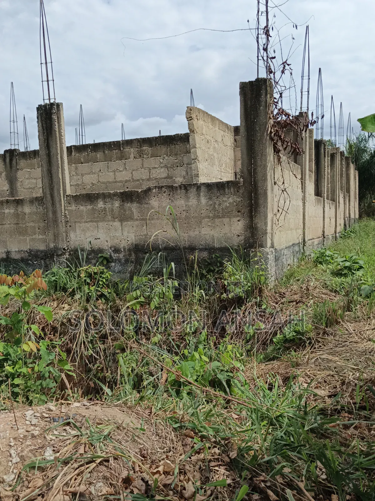 Two Plot With Proposed Guest House Structure  for Sale at Abuontem