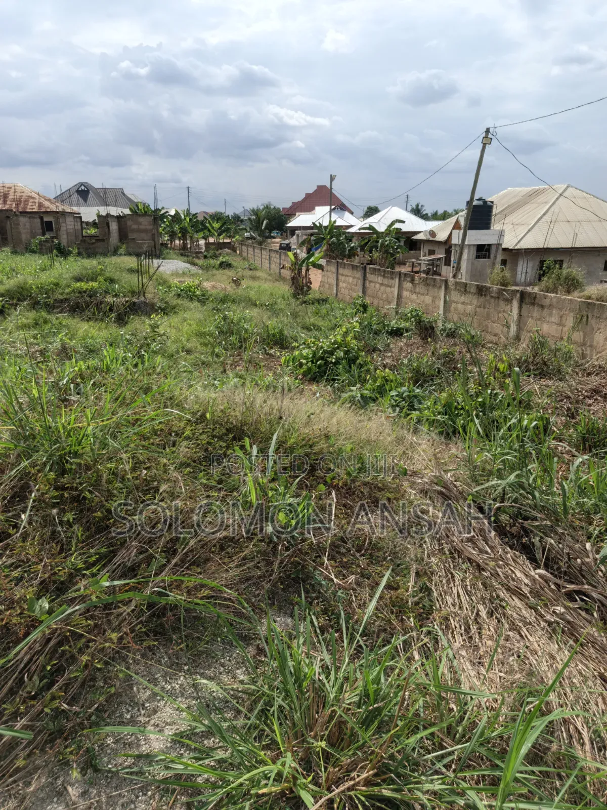 Two Plot With Proposed Guest House Structure  for Sale at Abuontem