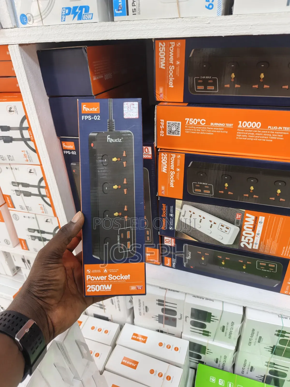 Fsudz Power Socket 2500w Multi-Function Power Strip