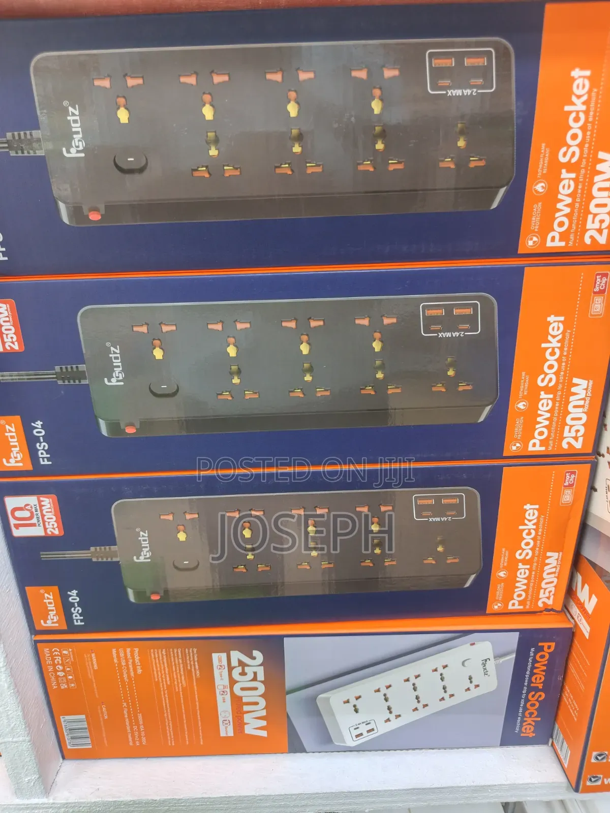 Fsudz Power Socket 2500w Multi-Function Power Strip