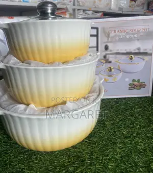 Ceramic Soup Pot 3set