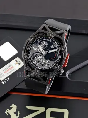 Hublot Techframe Ferrari Tourbillon Chronograph Wristwatch