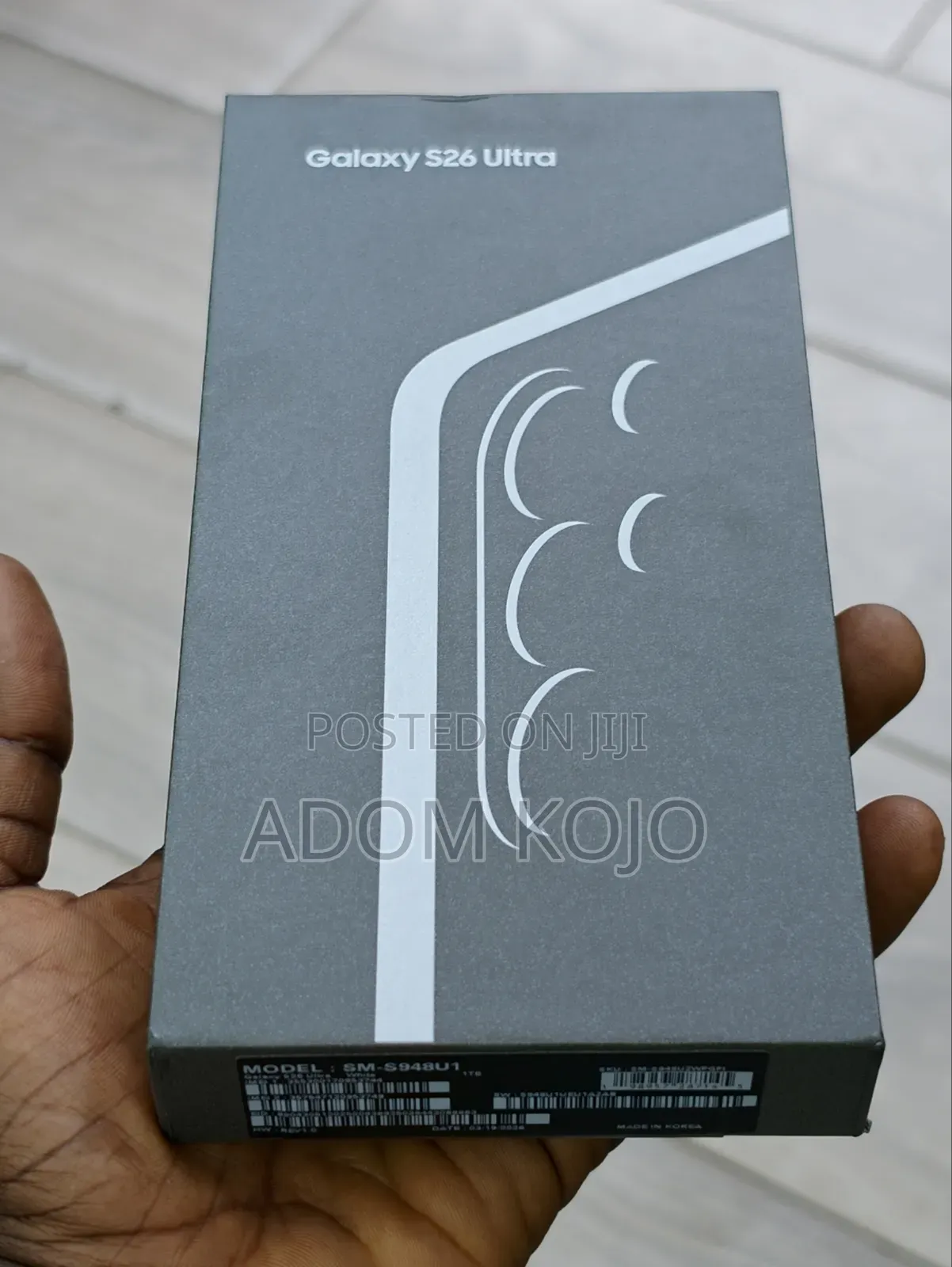 New Samsung Galaxy S26 Ultra 5G 1 TB Black