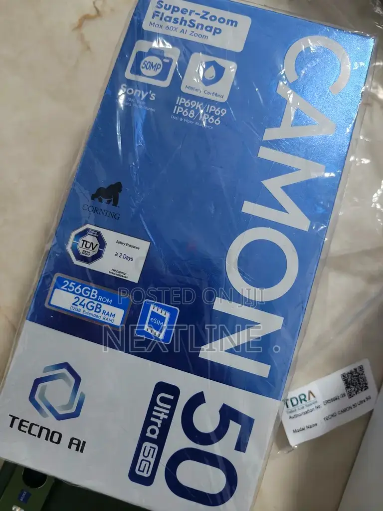 New Tecno Camon 50 Ultra 512 GB Black