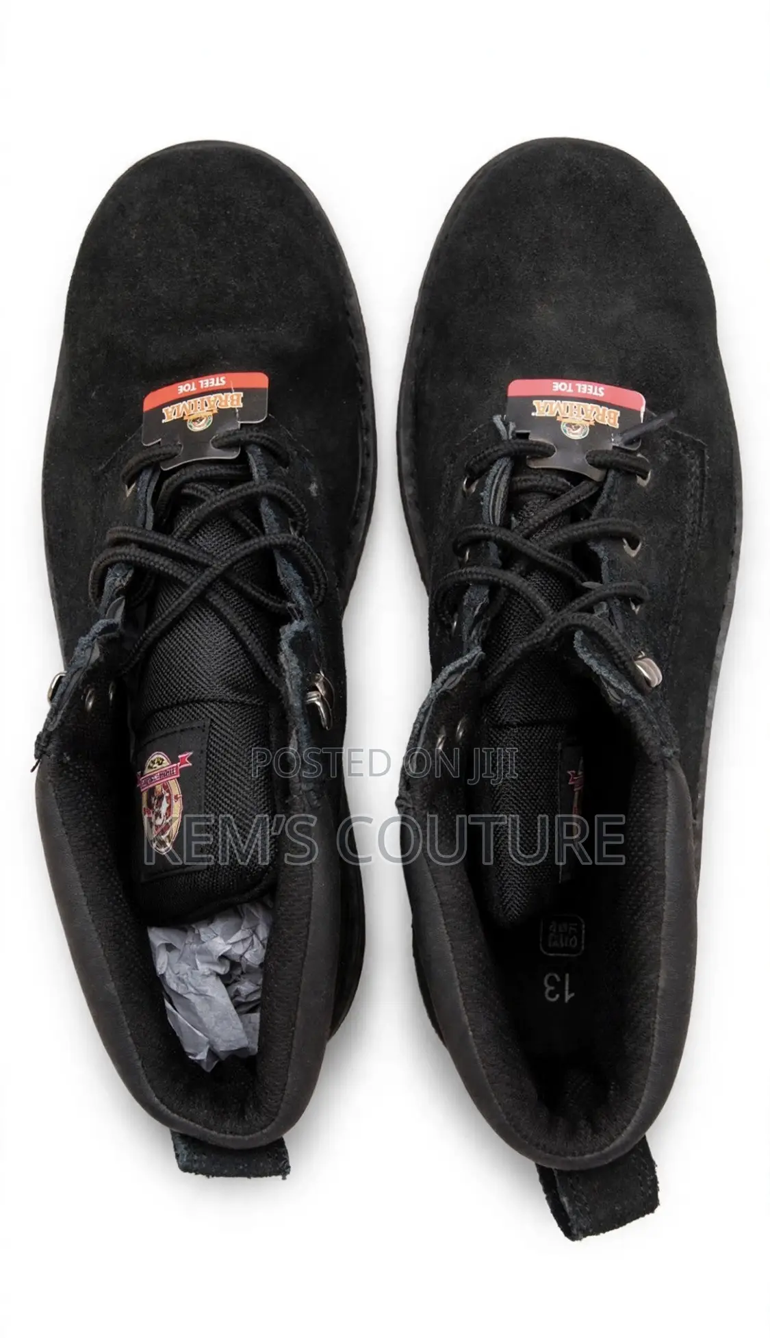 1. BRAHMA Steel Toe (Black) - Steel Toe, Oil Resistant
