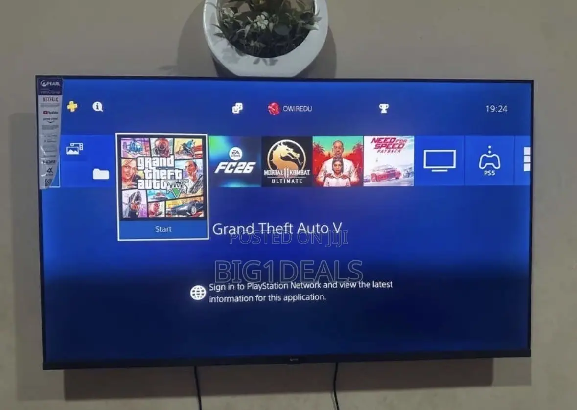 PS4 Standard With 2 Controllers and 5solid Games.