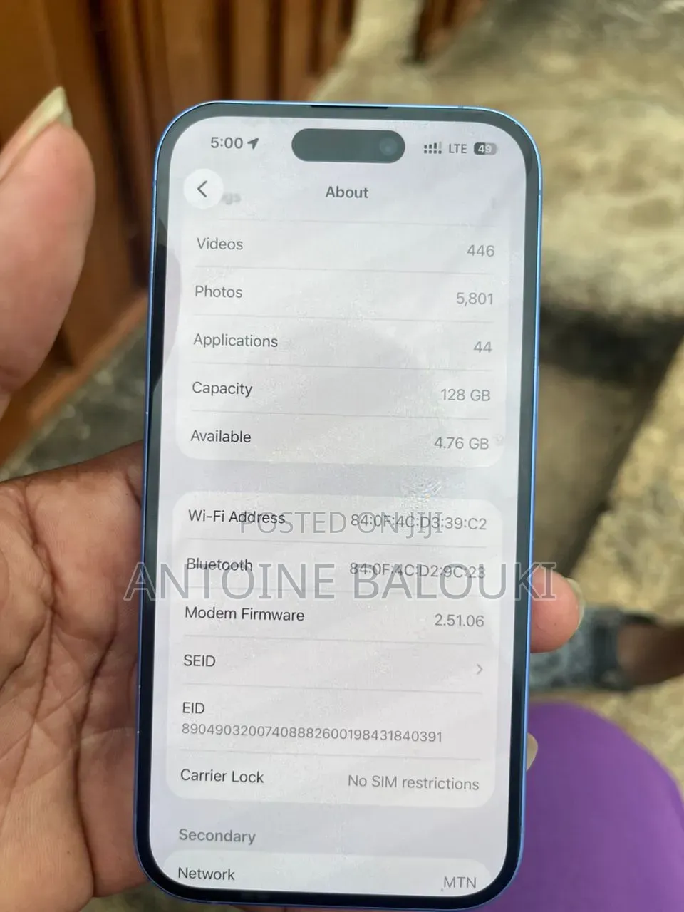 Apple iPhone 16 128 GB Blue