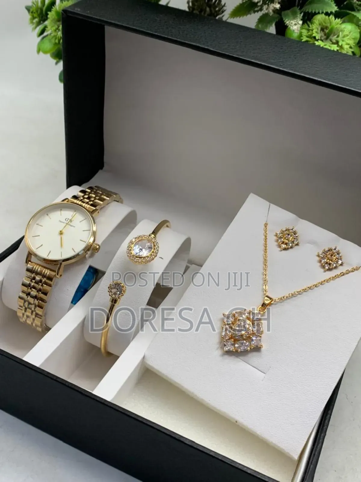 DW Watch,bracelet,necklace,and Earrings Set for Women|Gift Set for Her