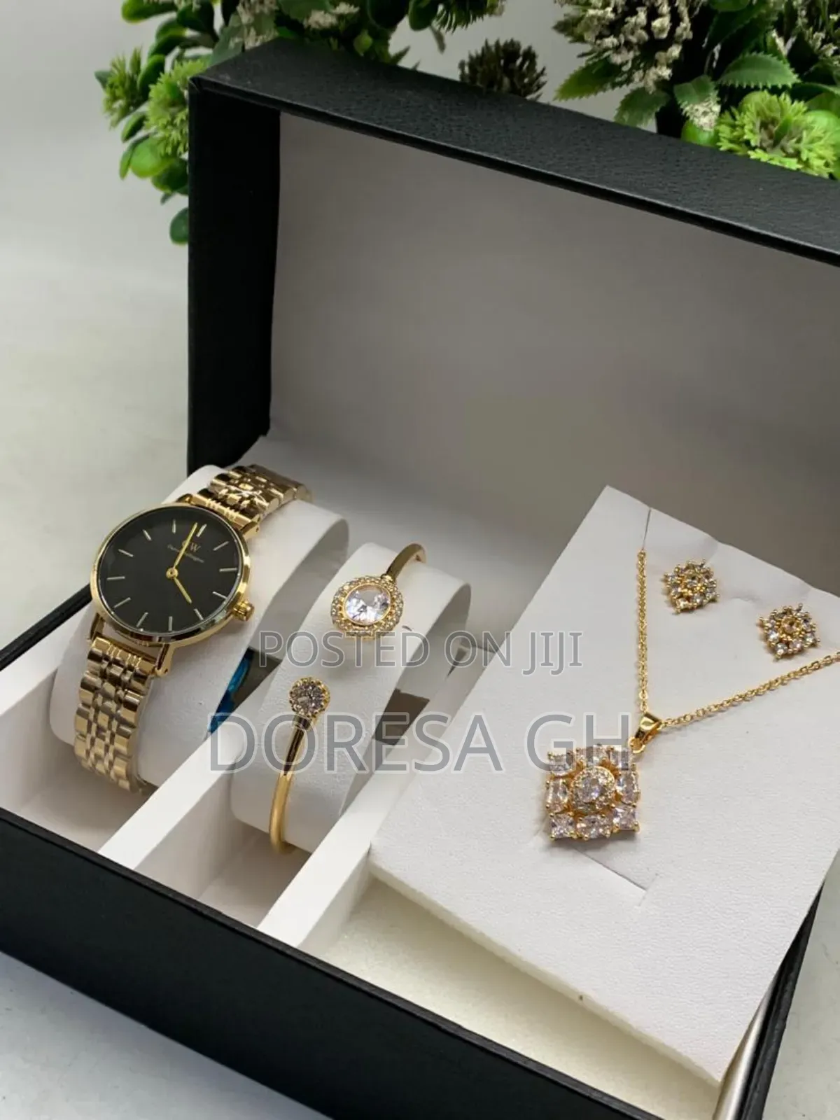 DW Watch,bracelet,necklace,and Earrings Set for Women|Gift Set for Her