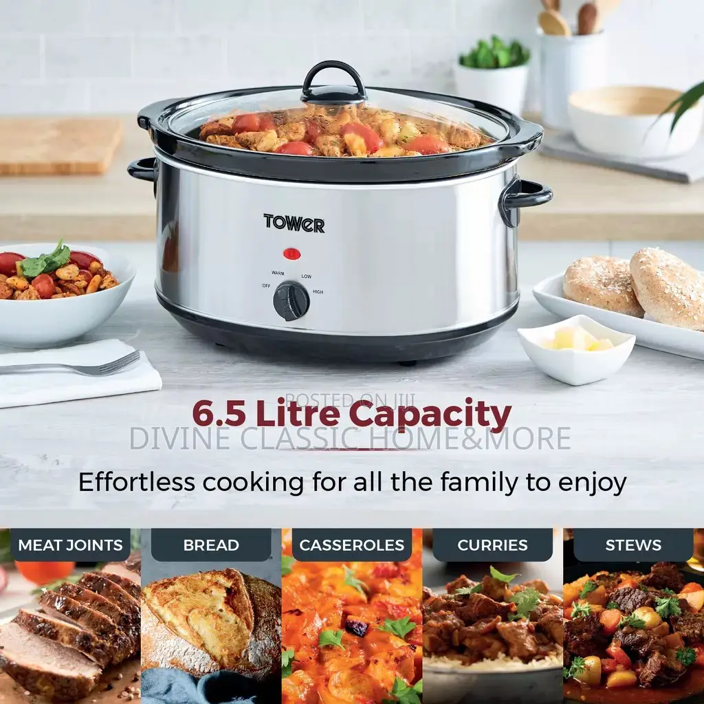 6.5lit Tower Slow Cooker