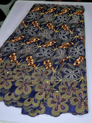 Exotic Luxury Embroidery Voile  Lace With Beautiful Edges