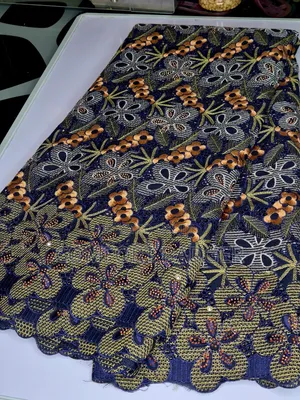 Exotic Luxury Embroidery Voile  Lace With Beautiful Edges