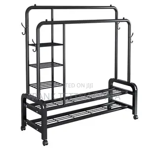 Rolling Garment Rack 3 Tiers Heavy Duty