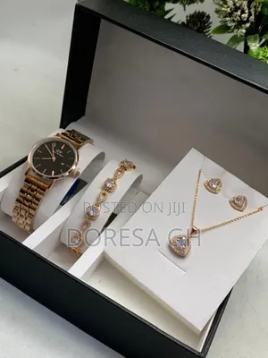 Ladies Rose Gold Watch & Jewellery Set | Perfect Gift Set for Her