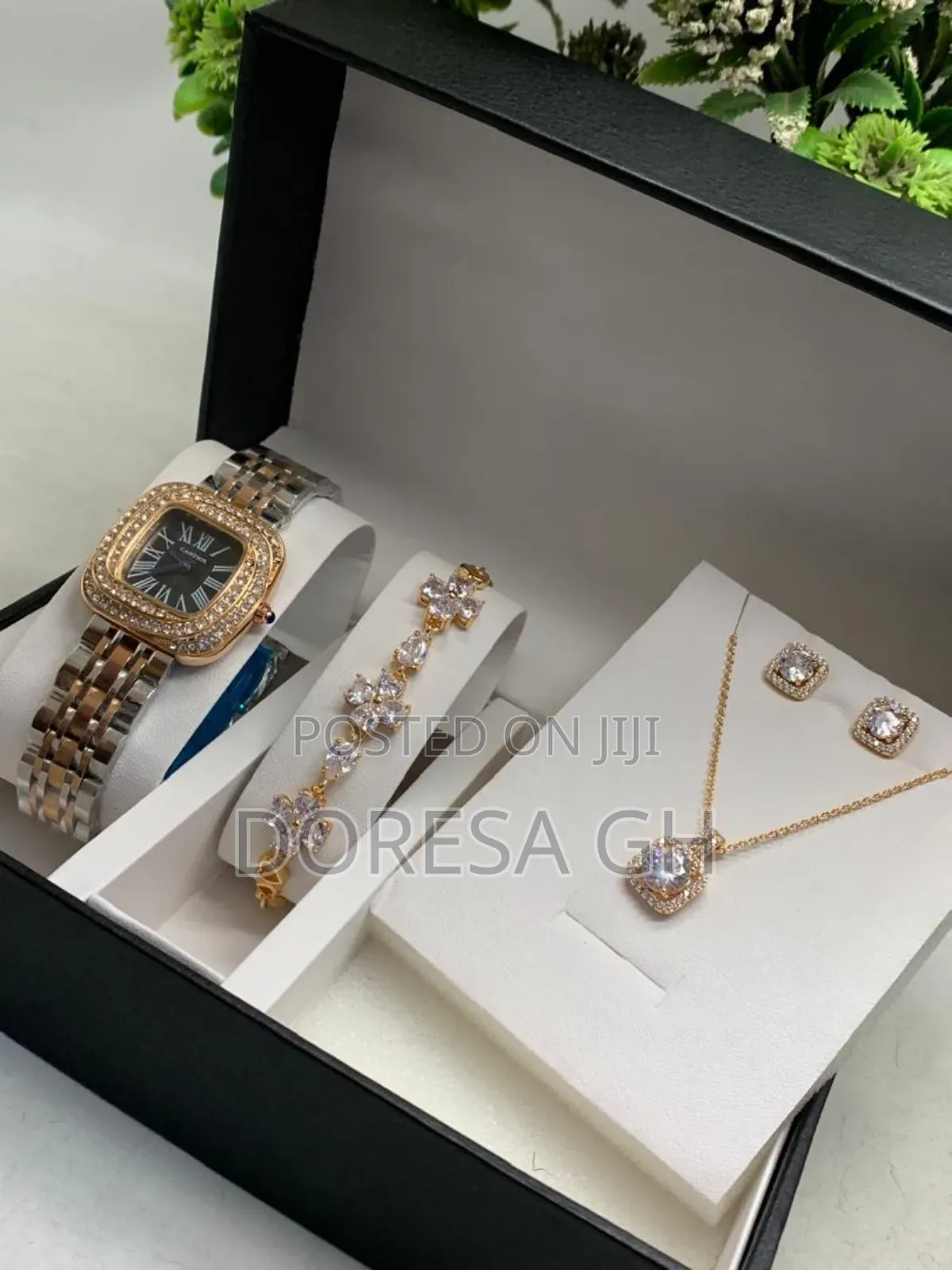 Ladies Rose Gold Watch & Jewellery Set | Perfect Gift Set for Her