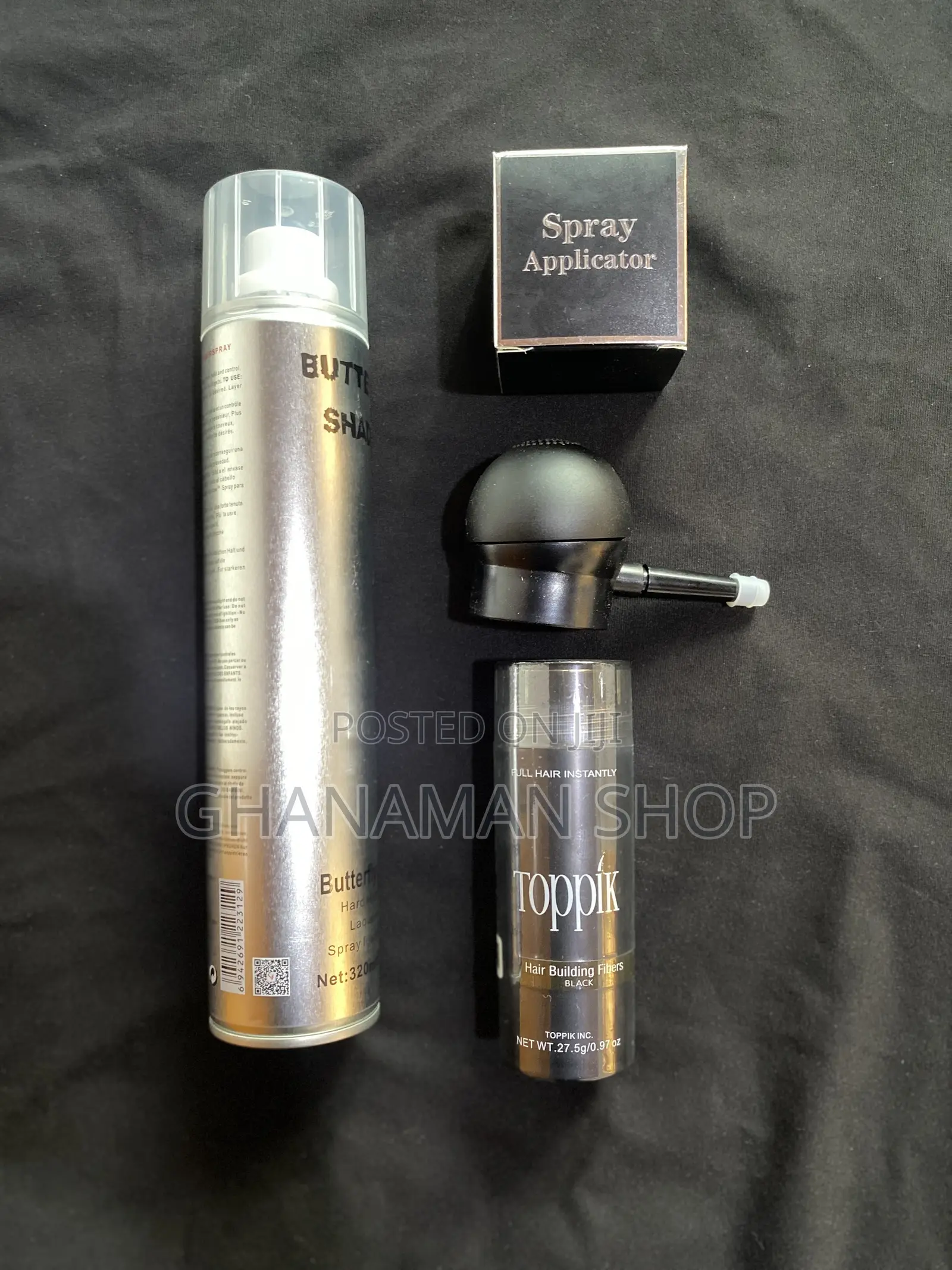 Toppik Hair Fiber + Water Resistant Hold Spray + Spray Applicator