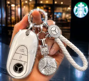 Mercedes Benz Car Key Fob Cover With Keychain
