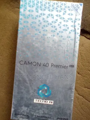 New Tecno Camon 40 Premier 5G 256 GB Black