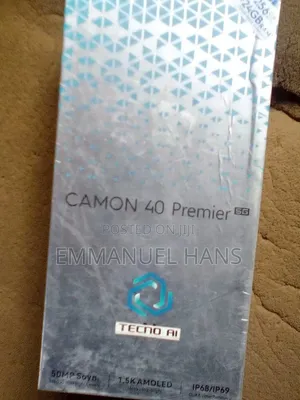 New Tecno Camon 40 Premier 5G 256 GB Black