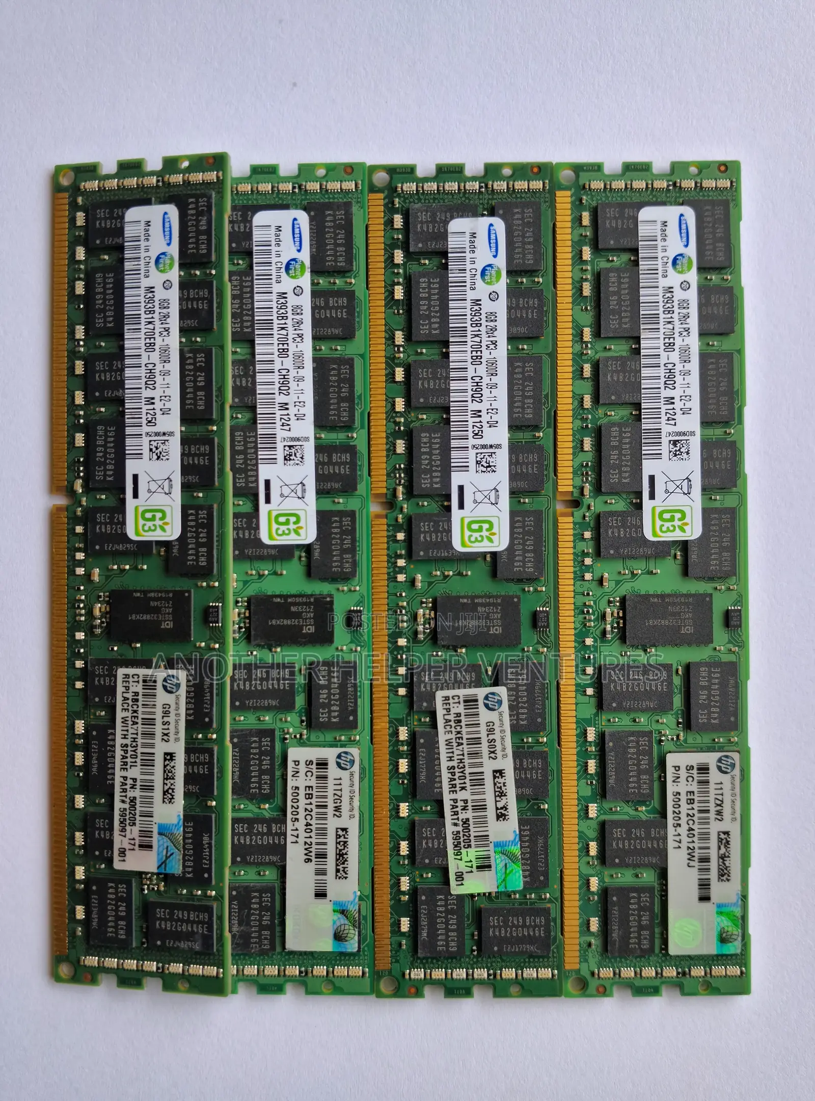 8gb 2r×4 PC/Pc3l Server Ram