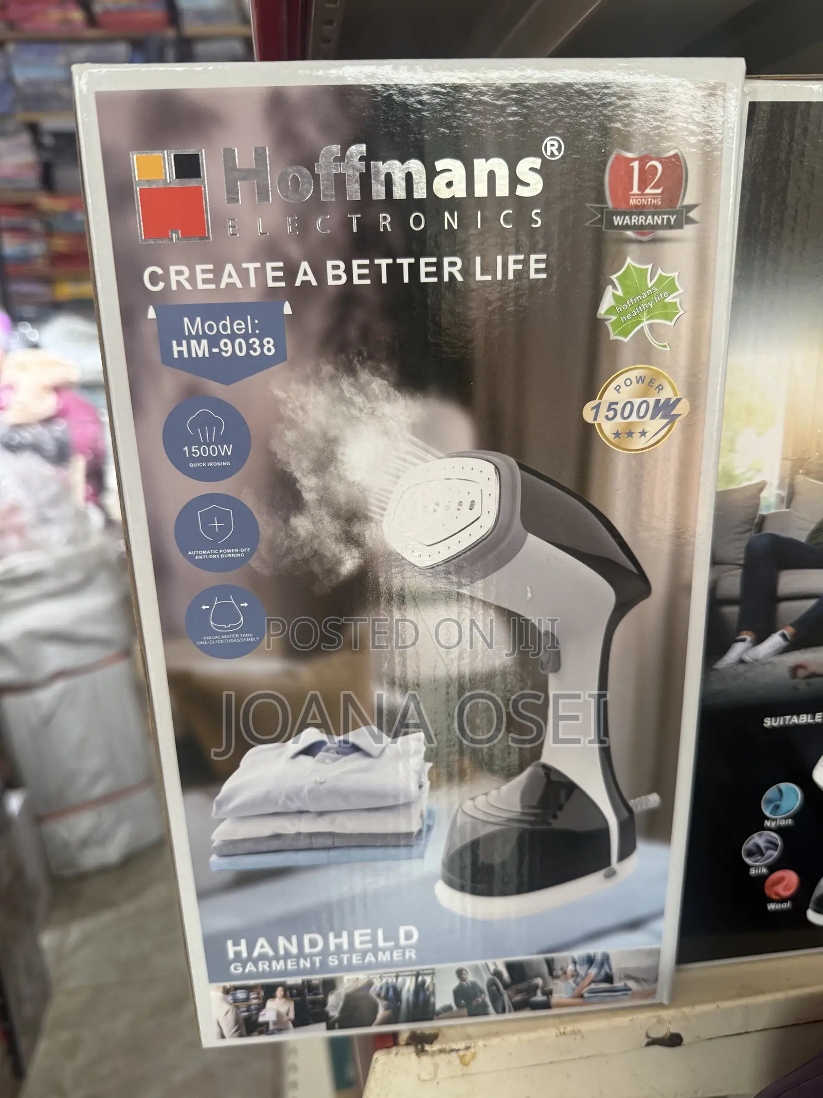 Hand Held Garment Steamer
