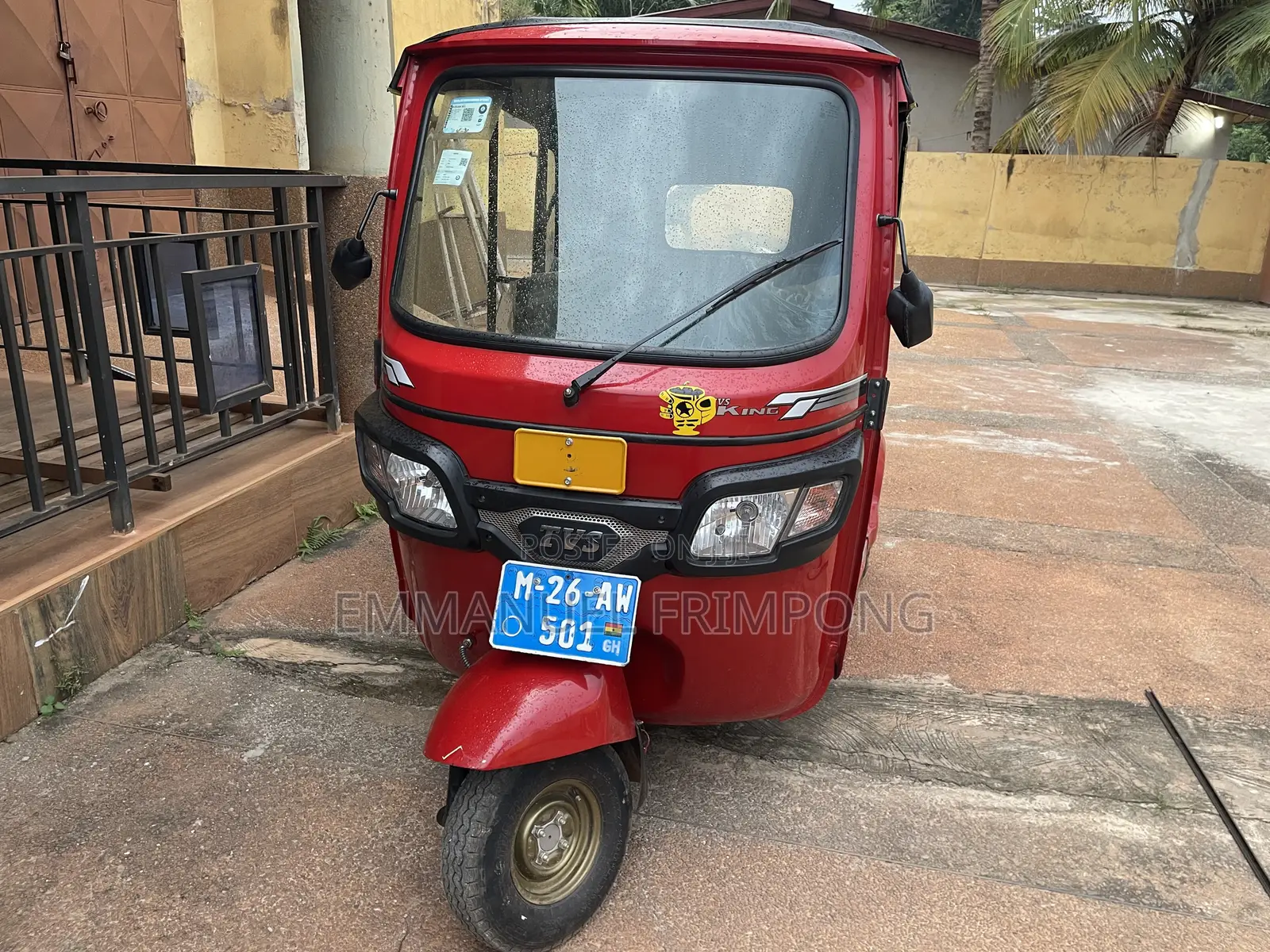 TVS King Deluxe Plus iTouch Start 2026 Red