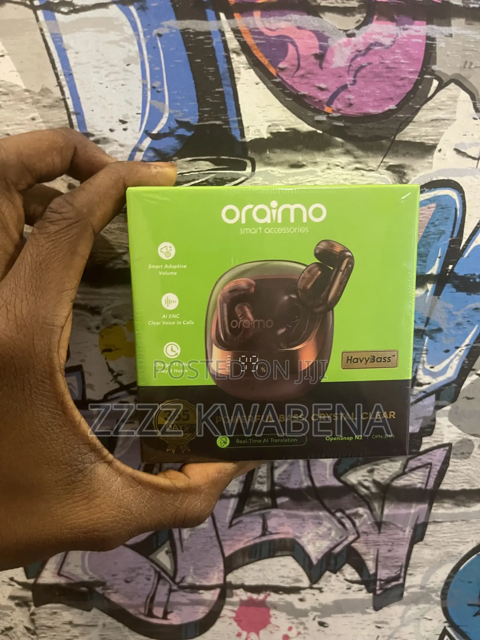 Oraimo OpenSnap N2 TWS Earbuds – Powerful Bass