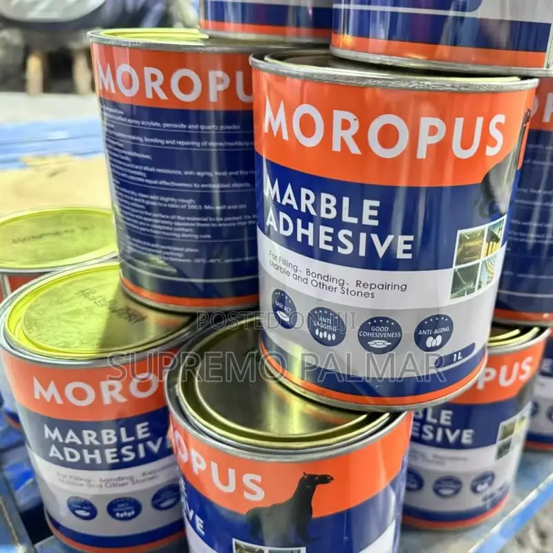 Moropus 4L Stone Repair Adhesive With Hardener for Marble, Granite