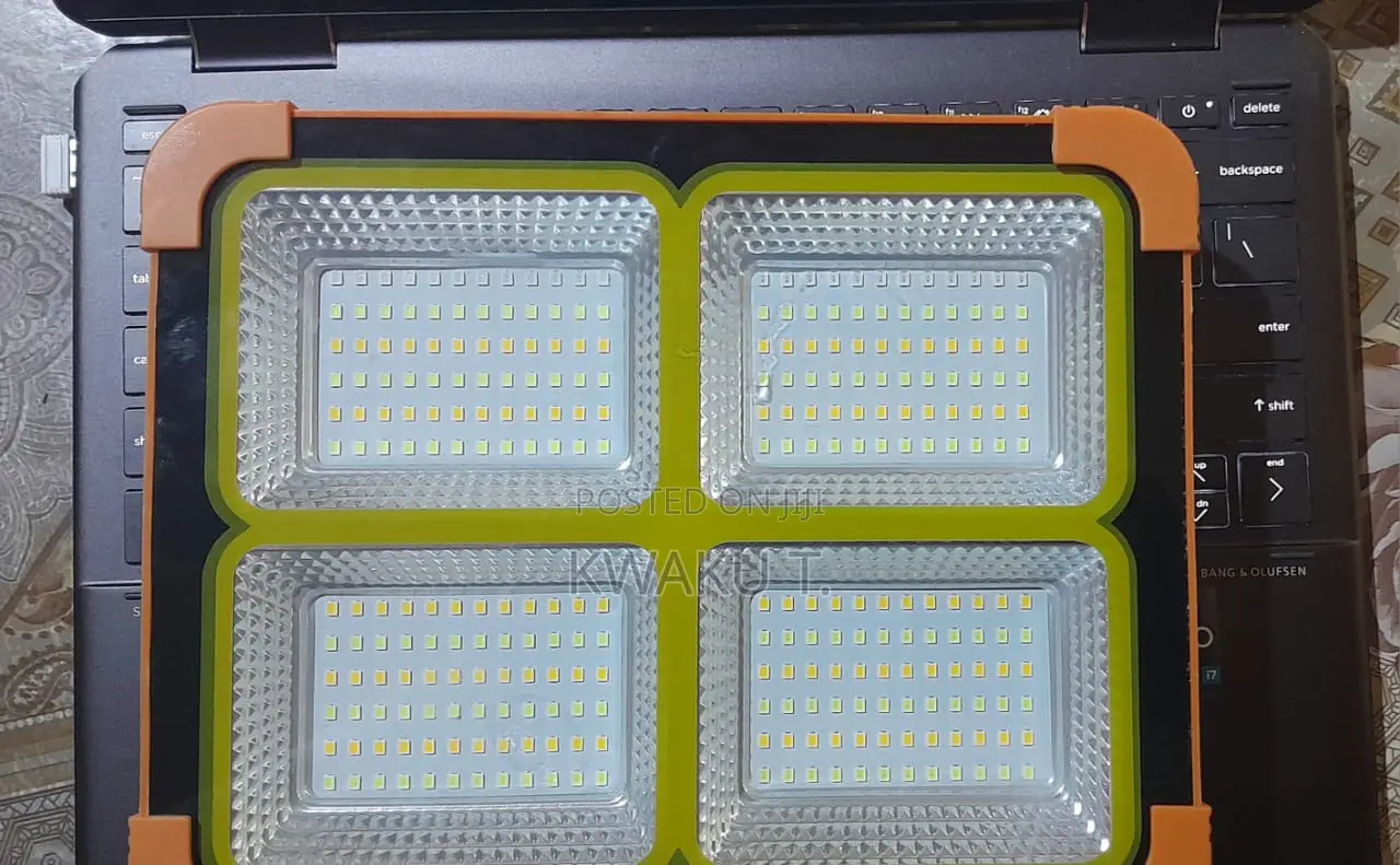Rechargeable Emergency Solar-Powered LED Floodlight