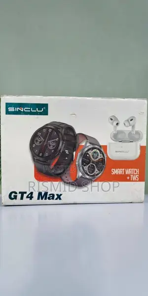 Sinclu Gt4 Max Smartwatch + Bluetooth TWS Earbuds