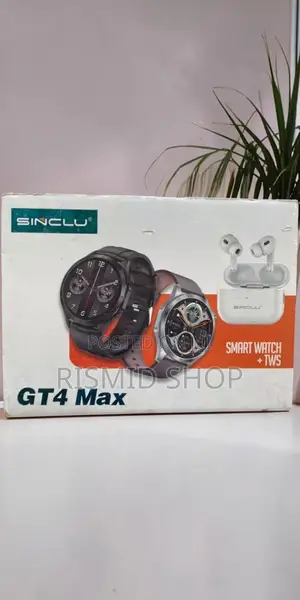 Sinclu Gt4 Max Smartwatch + TWS Wireless Earbuds Package
