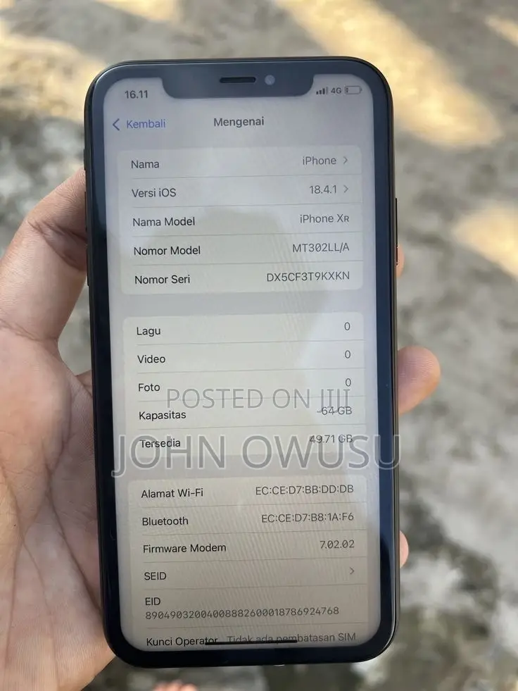 Apple iPhone XR 64 GB Blue