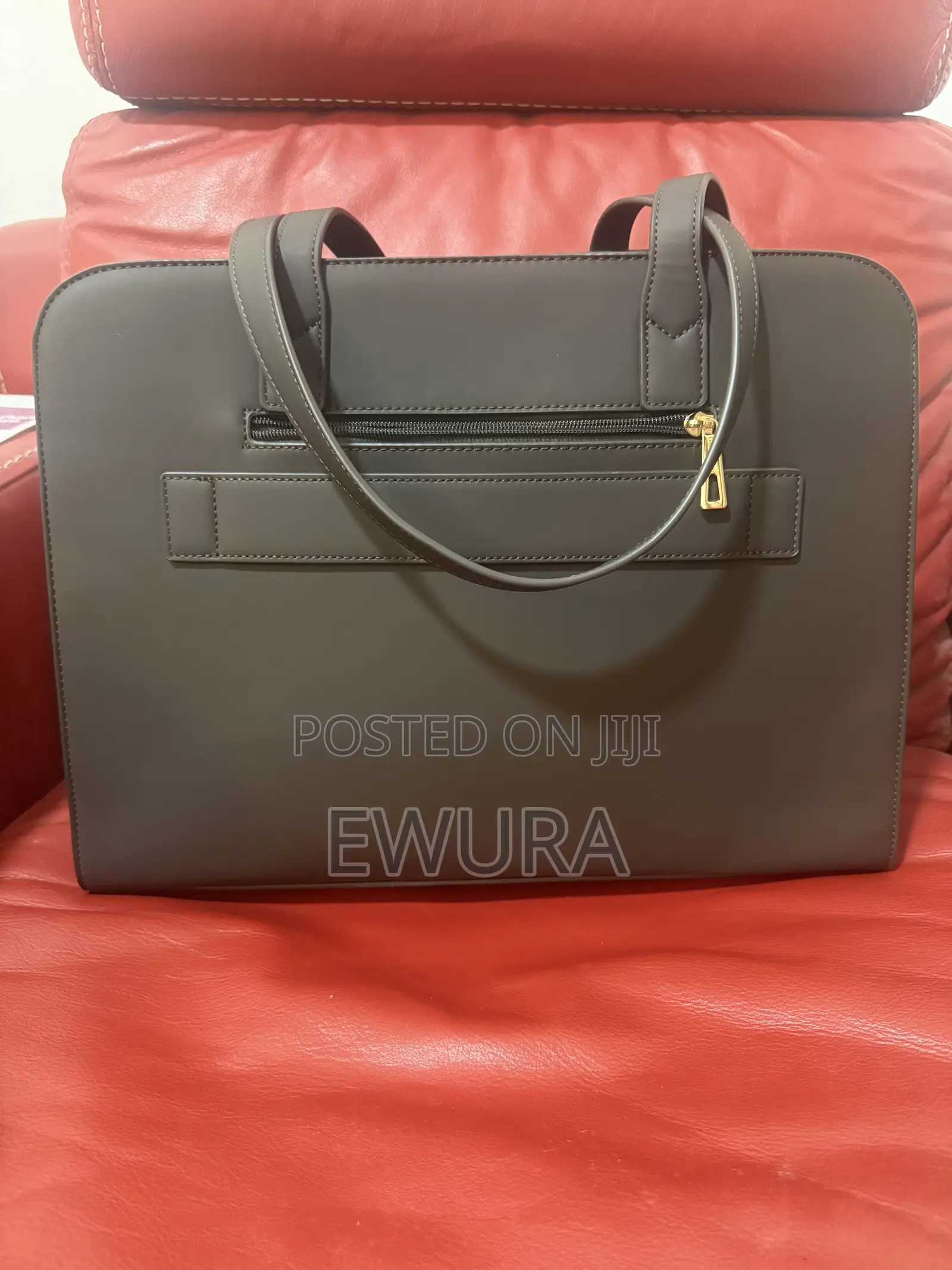 Chrisbella Large Coffee Brown Laptop Bag