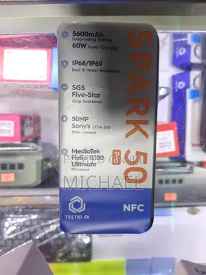 New Tecno Spark 50 Pro 256 GB Black