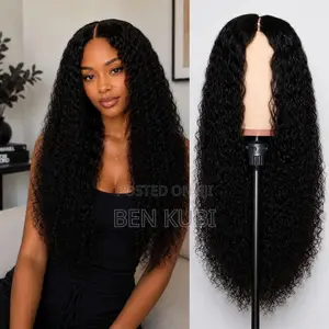 Deep Wave Curly 20 Inches Premium Hair Black Wig