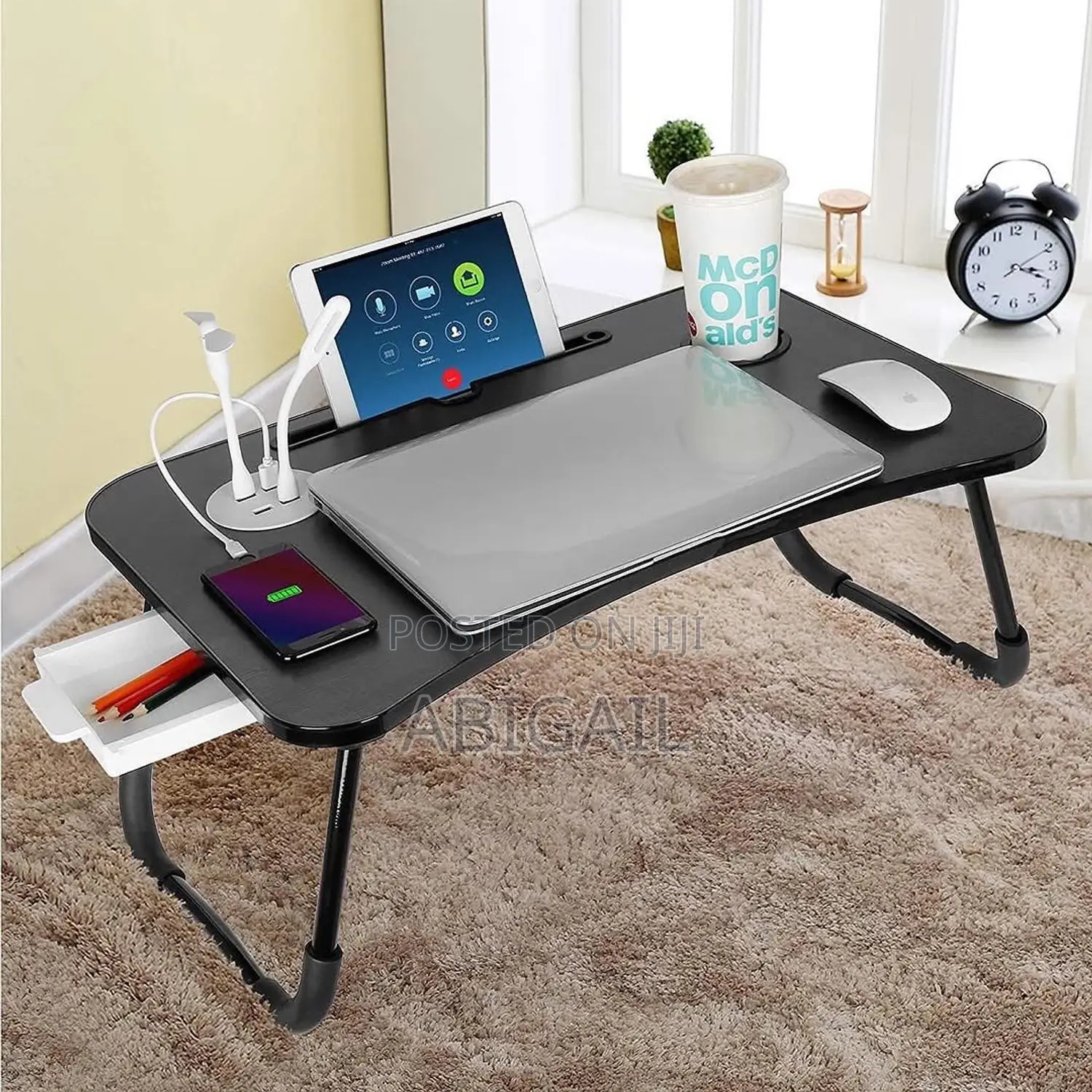 USB Foldable Bed Laptop Table