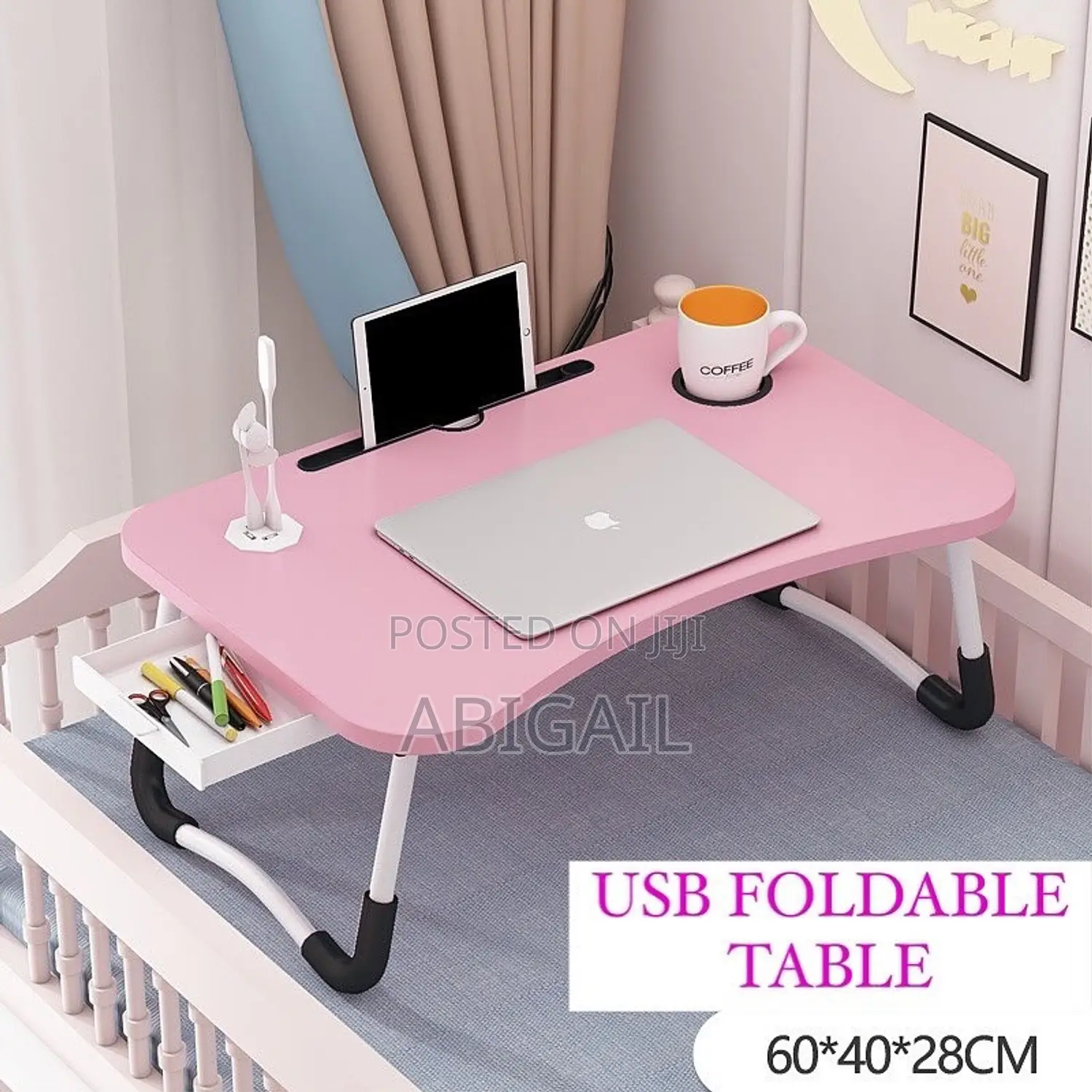 USB Foldable Bed Laptop Table