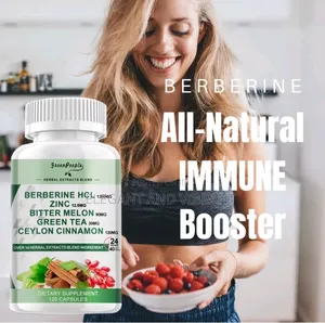 Berberine HCL Extract  1200mg Capsules Healthy Cholesterol