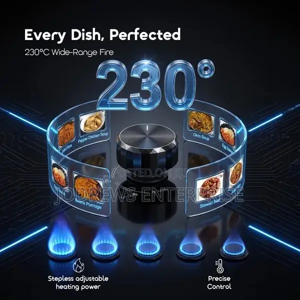 Oraimo FlameSaver D1 2-Burner Gas Stove With Timer