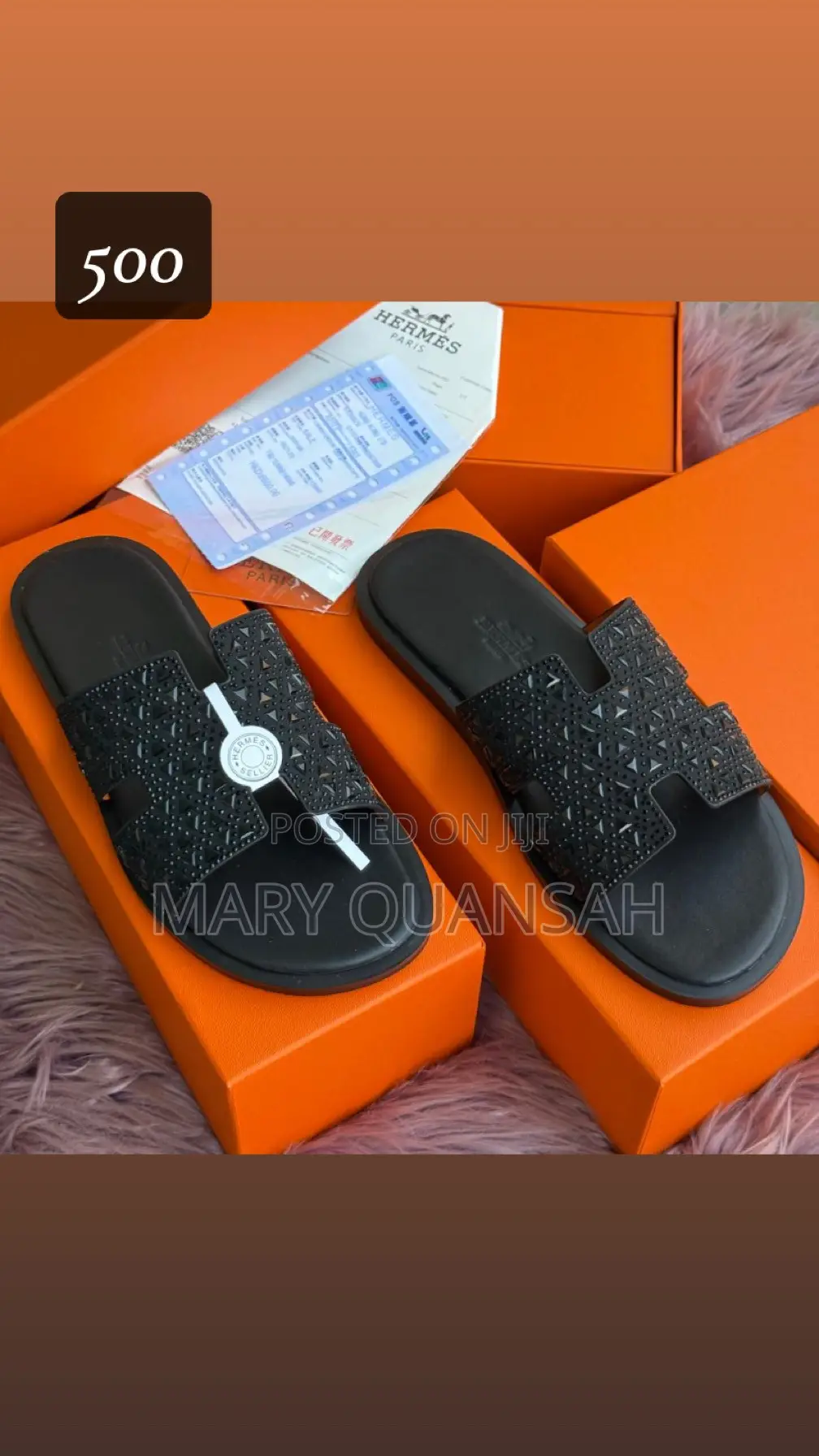 Men Hermes Slippers