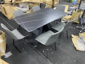 Dining Table  +6 Chairs  ( Marble )