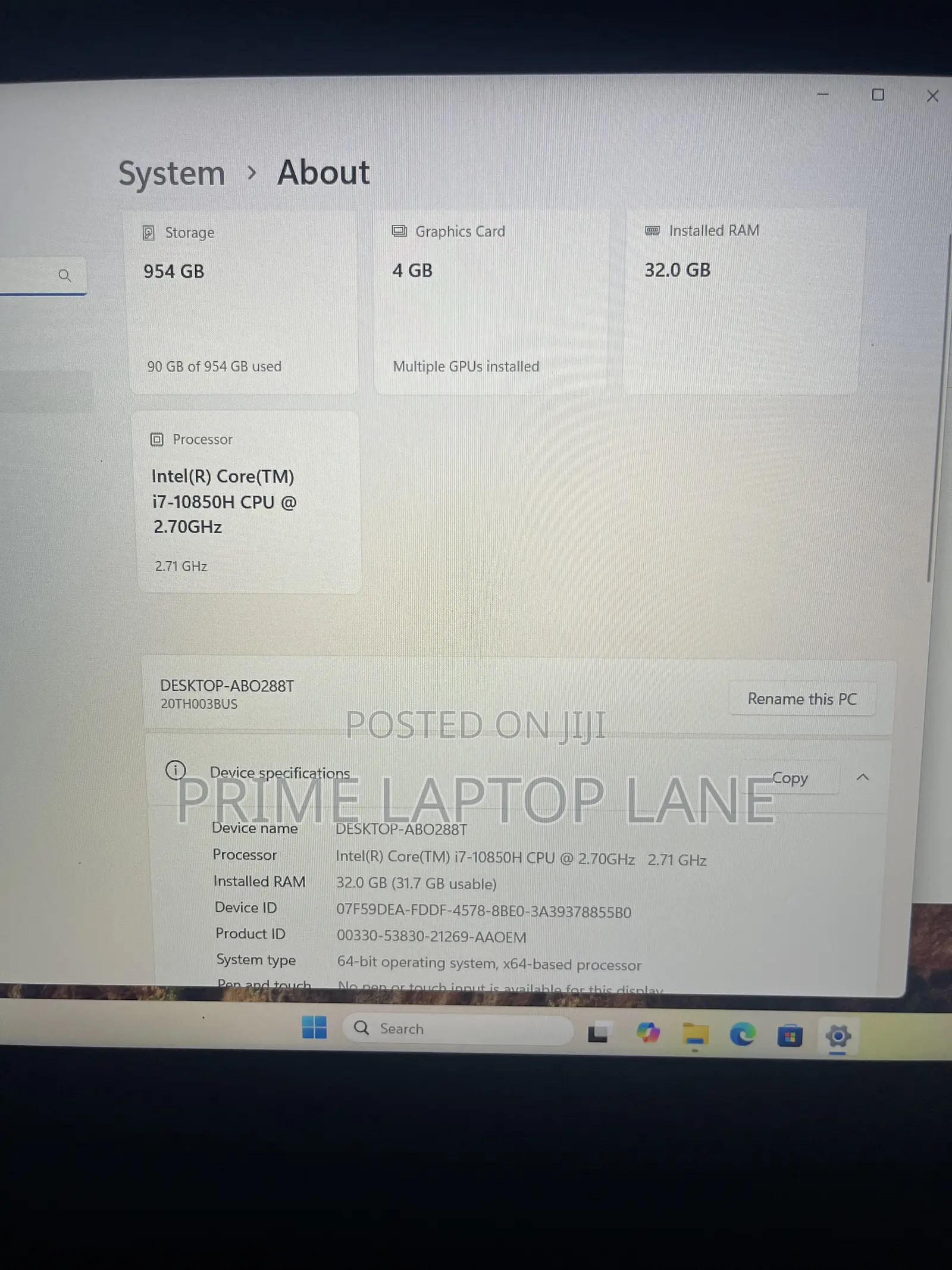 Laptop Lenovo ThinkPad P1 Gen 3 32GB Nvidia SSD 1T