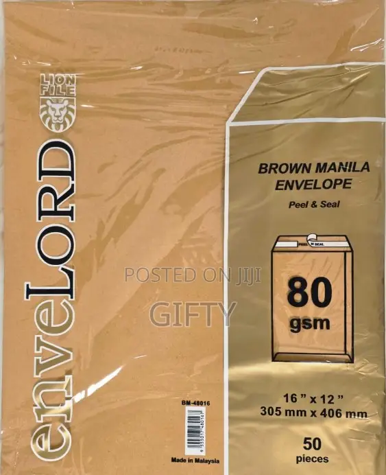 Brown Envelope - Manila 16x12" 80gsm (50pcs/Pack)