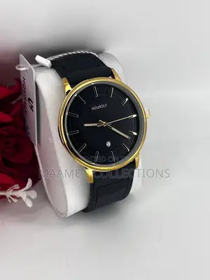 Hourly Classic Men’s Watch – Stylish Leather Strap  (Comes With a Box)