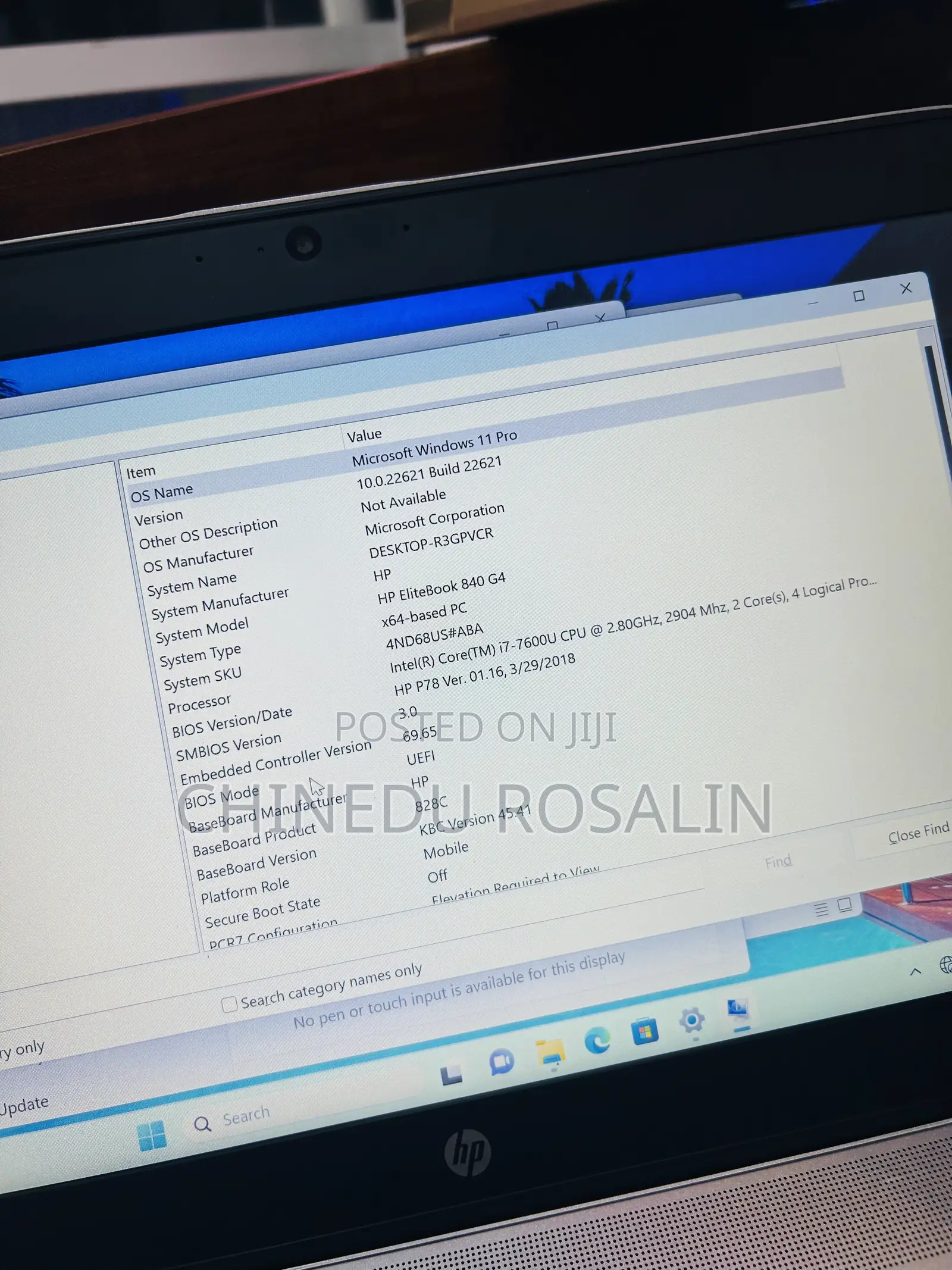 Laptop HP EliteBook 840 G4 8GB Intel Core i7 SSD 256GB