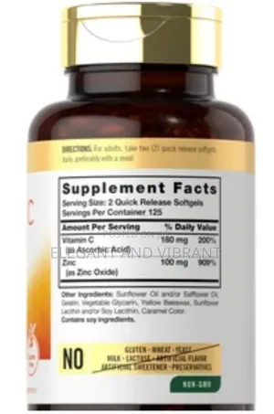 Vitamin C With Zinc | 250 Softgels
