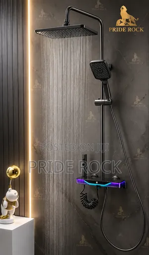 Quality Four in One Led Shower Pole, Rain Shower, Piano Shower
