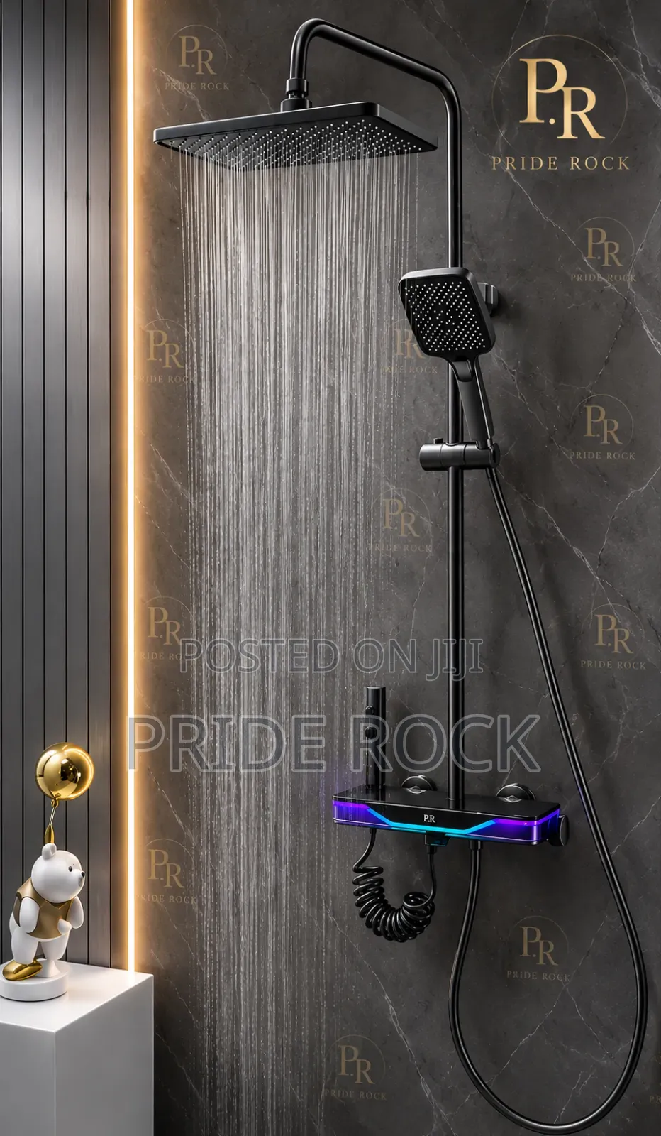 Quality Four in One Led Shower Pole, Rain Shower, Piano Shower
